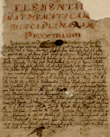 Elementale disciplinarum mathematicarum, Andrius Milevskis